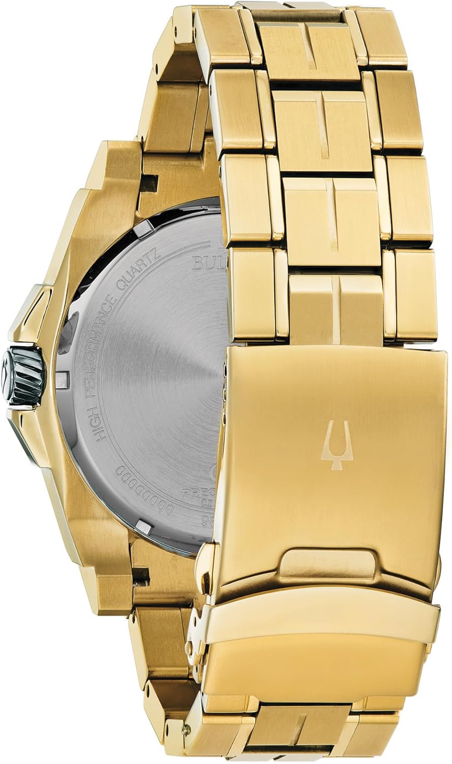 Bulova Men’s High Precisionist Quartz Icon Grey IP and Rose Gold Watch, Diamonds, 300M Water Resistant