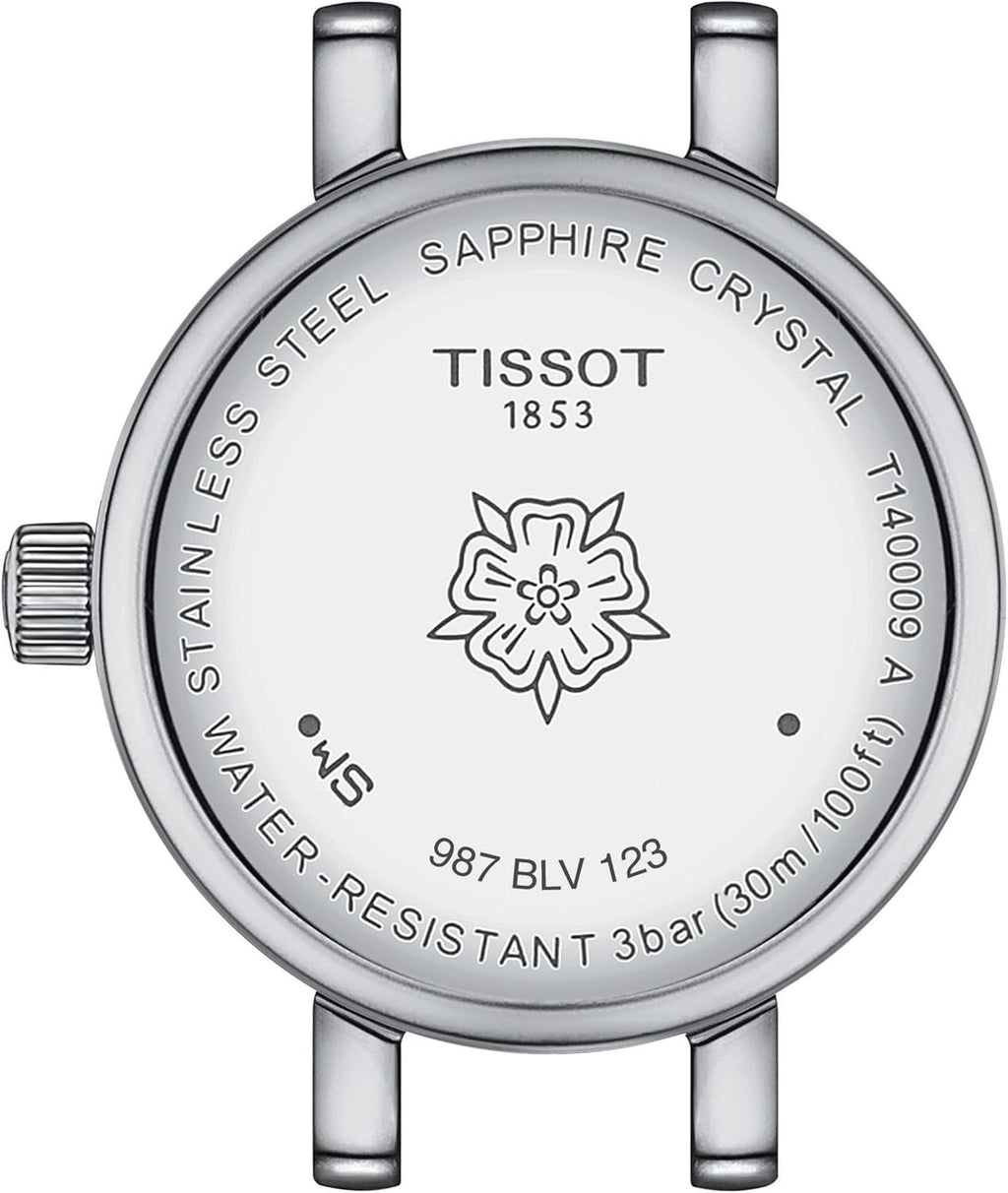 Tissot Womens Tissot Lovely Round 316L Stainless Steel case with Diamonds Quartz Watches, Grey, Stainless Steel, 6 (T1400096111600)