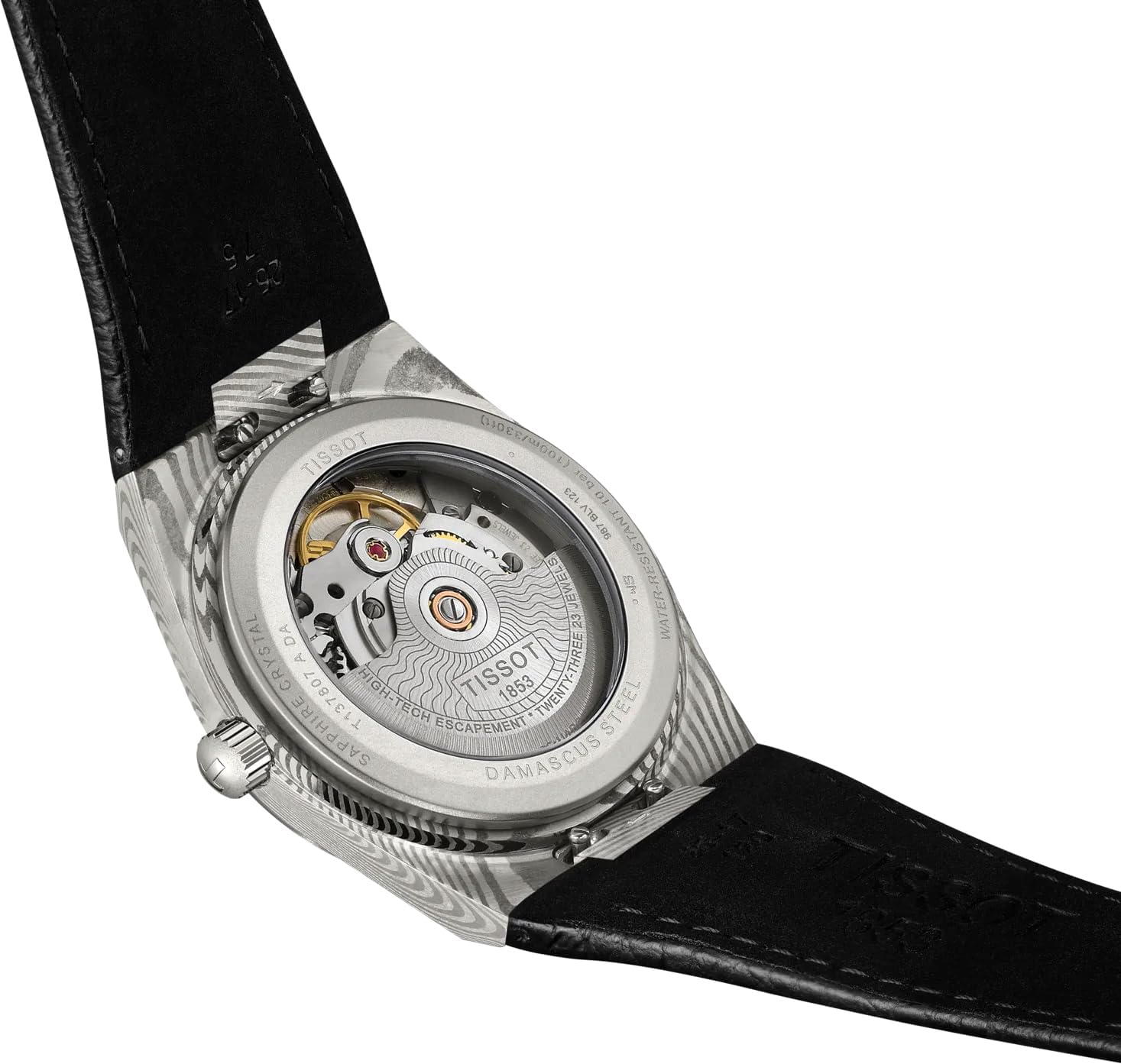 Tissot PRX 38mm, Swiss Automatic Watch for Men, Damascus Steel Case, Grey Dial, T1378079608100