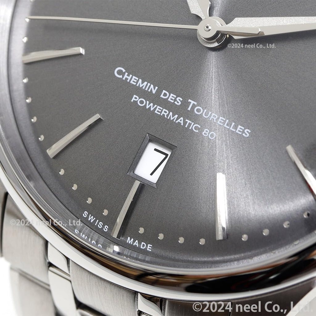 Tissot Chemin des Tourelles Powermatic 80, Swiss Automatic Watch for Men, 39mm, Stainless Steel Case, T1398071106100