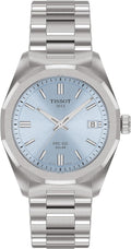 Tissot PRC 100 Solar, Blue DIal, 34mm Watch for Women, Stainless Steel Bracelet, Solar Quartz Movement, T1518221135100