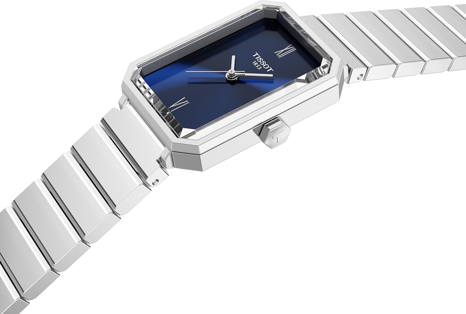 Tissot SRV, Swiss Quartz Watch for Women, Stainless Steel Case, Blue Dial, T1601101104300