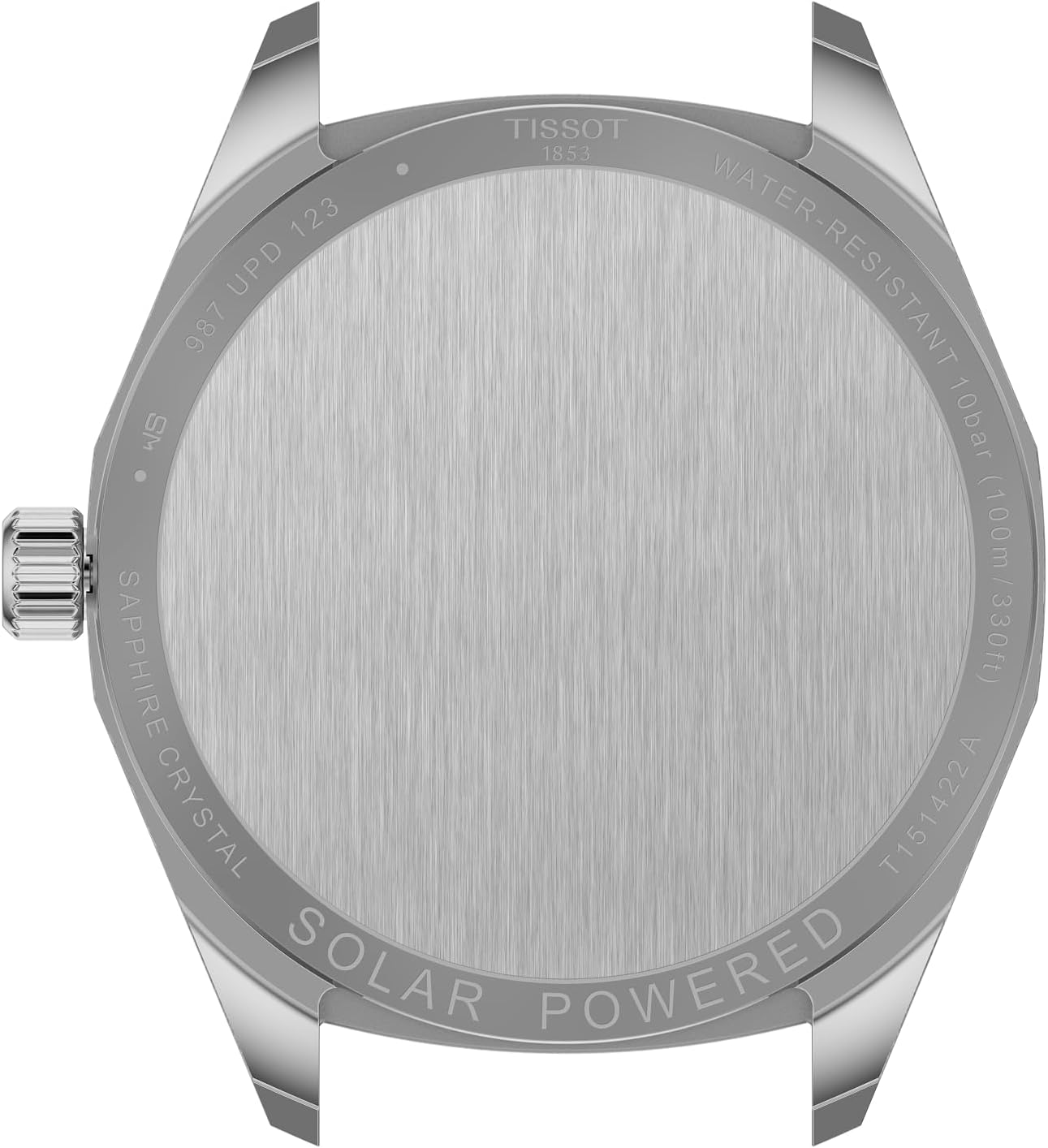 Tissot PRC 100 Solar, Silver Dial, 39mm Watch for Men, Brown Leather Strap, Solar Quartz Movement, T1514221603100