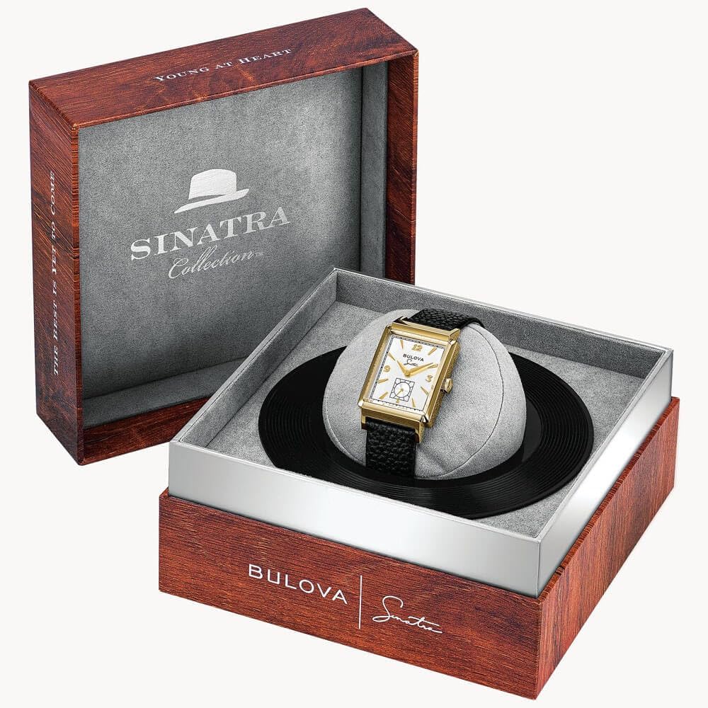 Bulova Men's Frank Sinatra My Way Leather Strap Watch