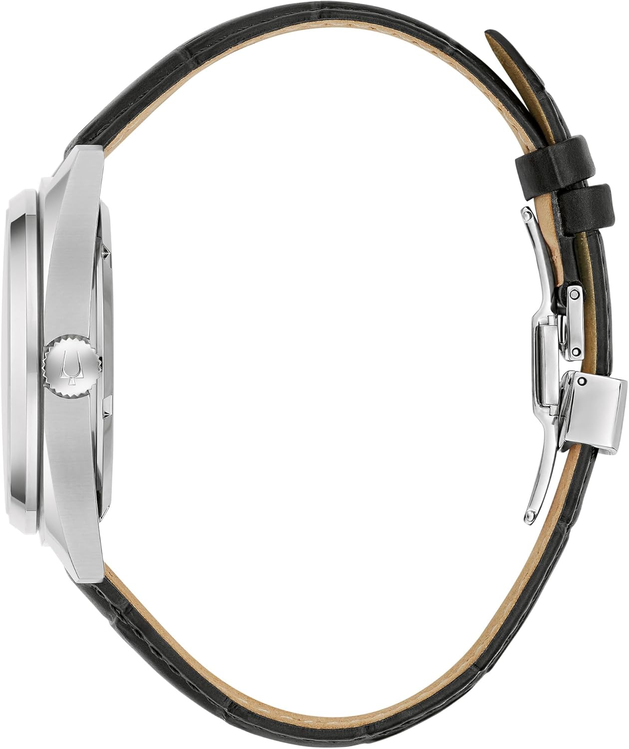 Bulova Men's Automatic Dress Classic Surveyor Watch, Black Leather Strap, Full Skeleton Dial, 42 Hour Power Reserve, 41mm