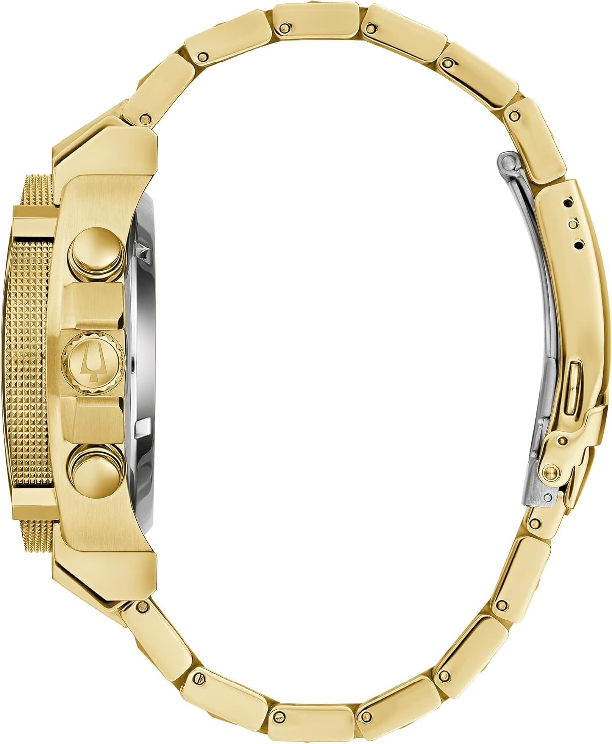 Bulova Men's Icon High Precision Quartz Chronograph Watch, Curved Mineral Crystal
