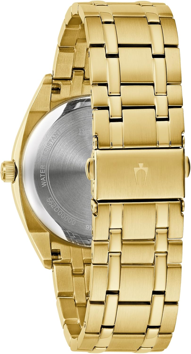 Bulova Men's Classic Dress Surveyor 2-Hand Day/Date Quartz Watch, Luminous Hands, 39mm