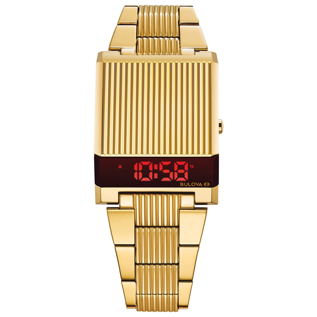 Bulova Mens Archive Series LED Computron Stainless Steel Watch