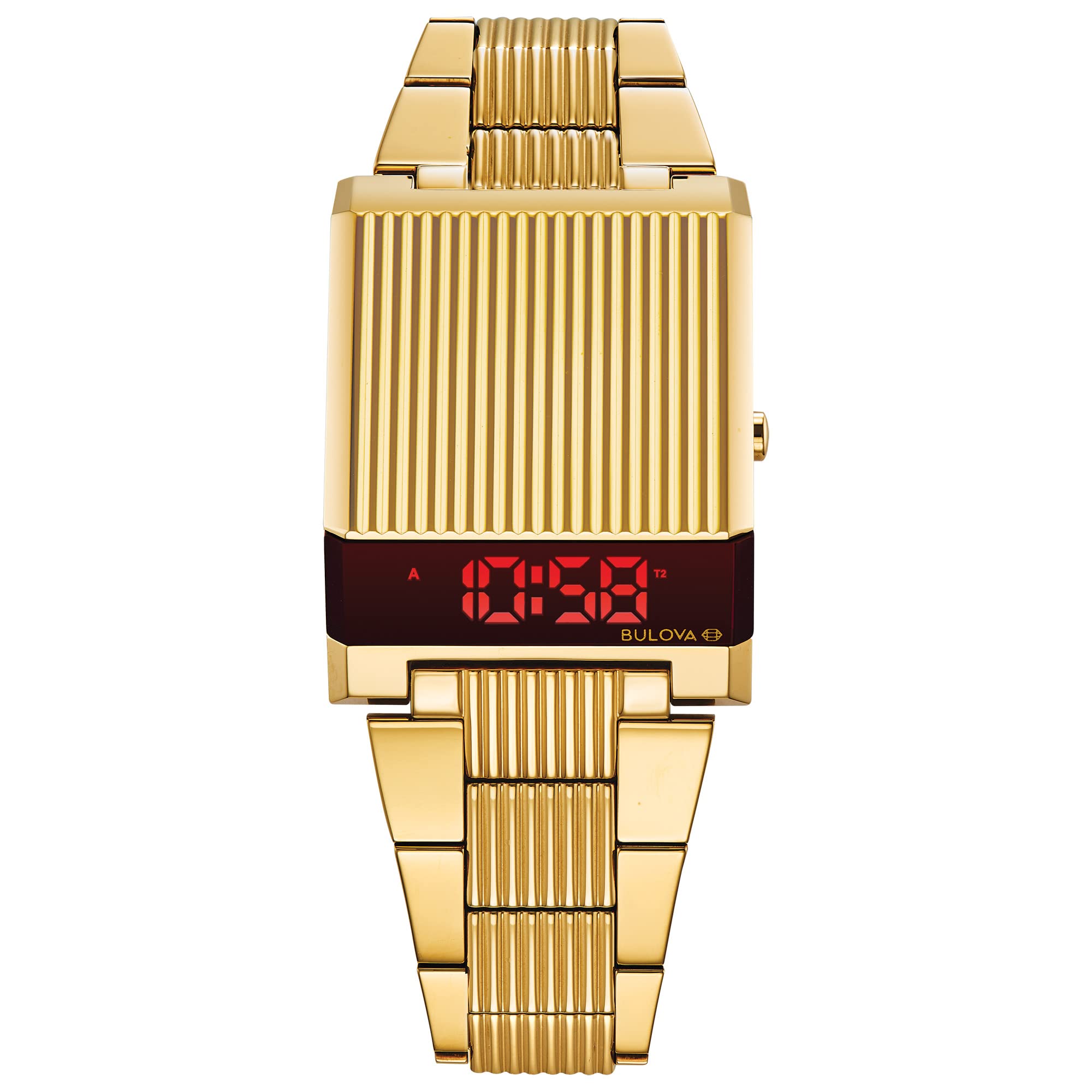 Bulova Mens Archive Series LED Computron Stainless Steel Watch
