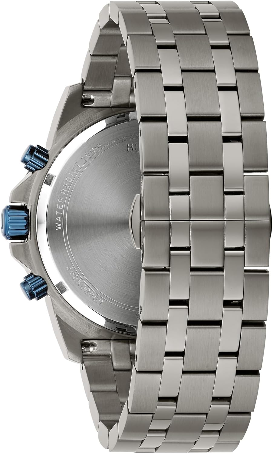 Bulova Men's Marine Star 'Series A' Gray IP Stainless Steel with Blue Accents Chronograph Quartz Watch, 4mm Style: 98B411