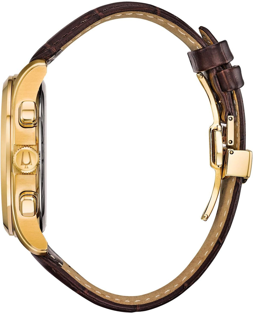 Bulova Men's Classic Wilton Brown Leather Strap Watch 46.5mm - 97B169