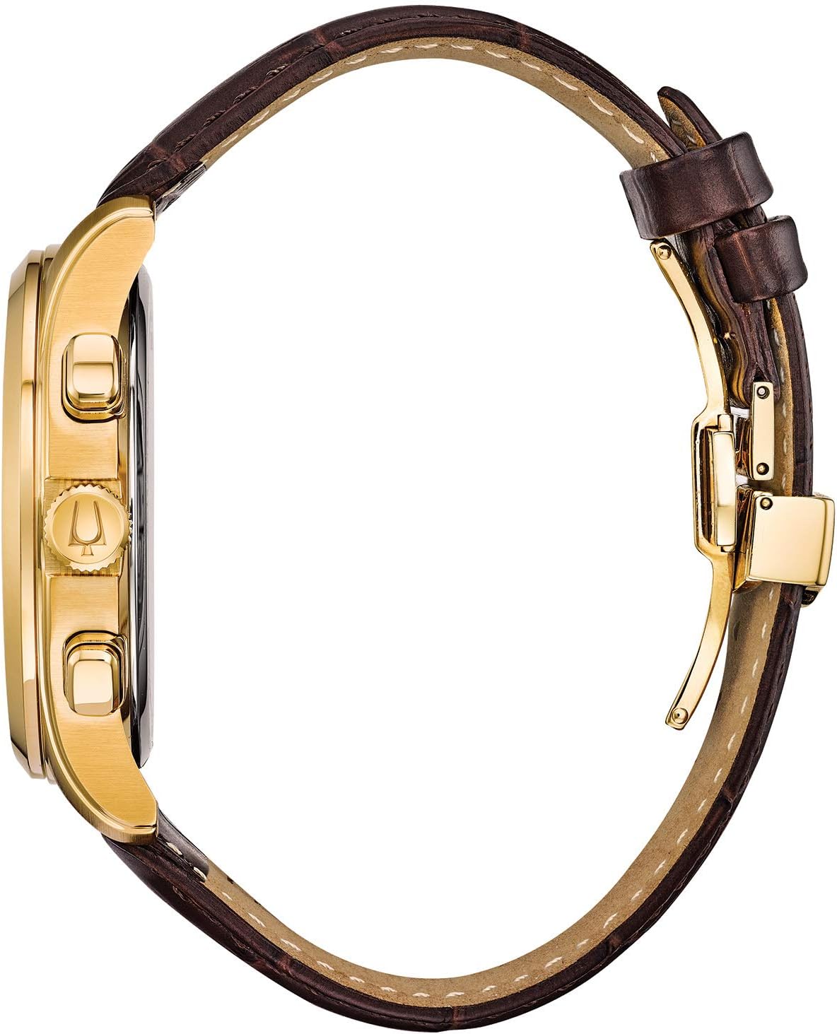 Bulova Men's Classic Wilton Brown Leather Strap Watch 46.5mm - 97B169