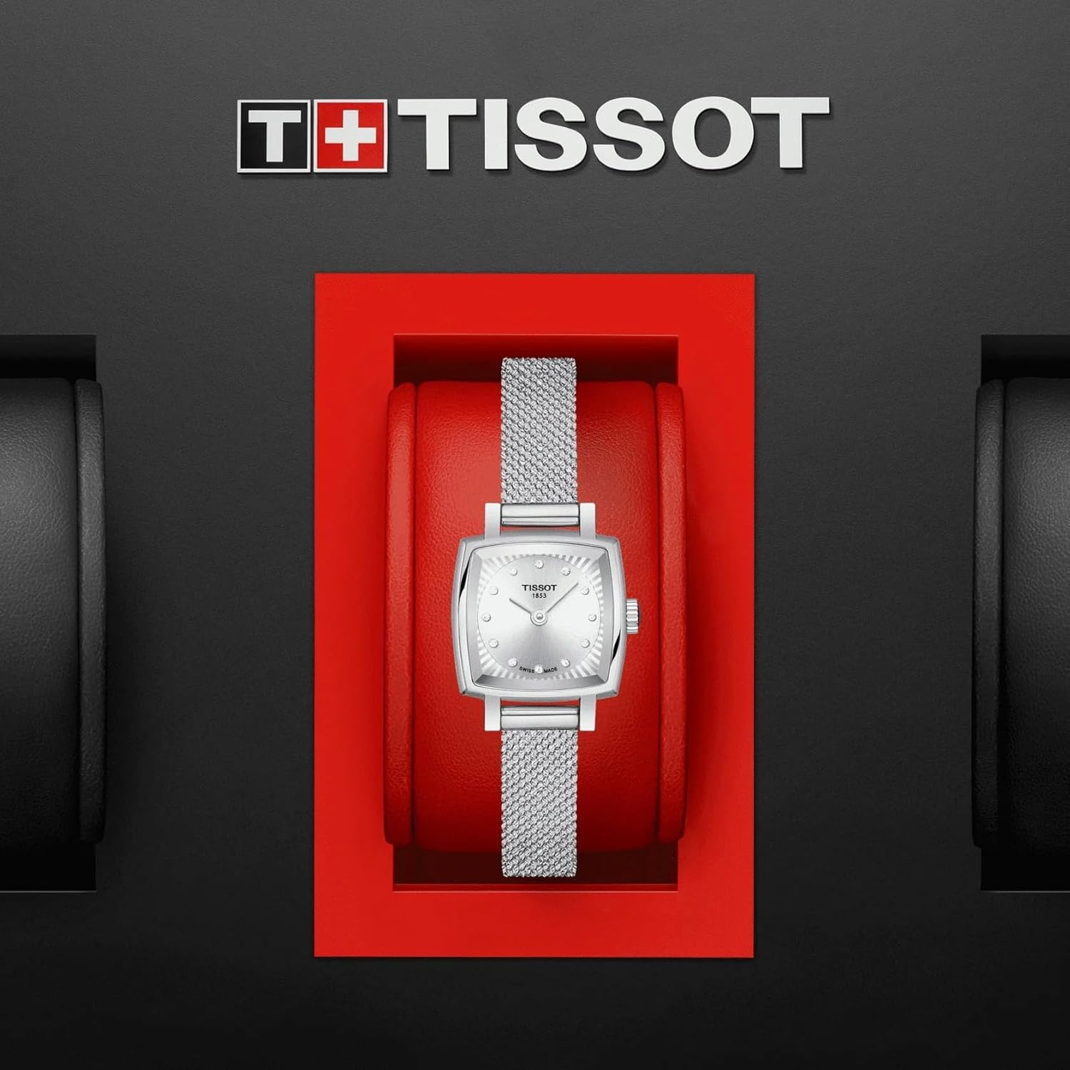 Tissot womens Lovely Stainless Steel Dress Watch Grey T0581091103600