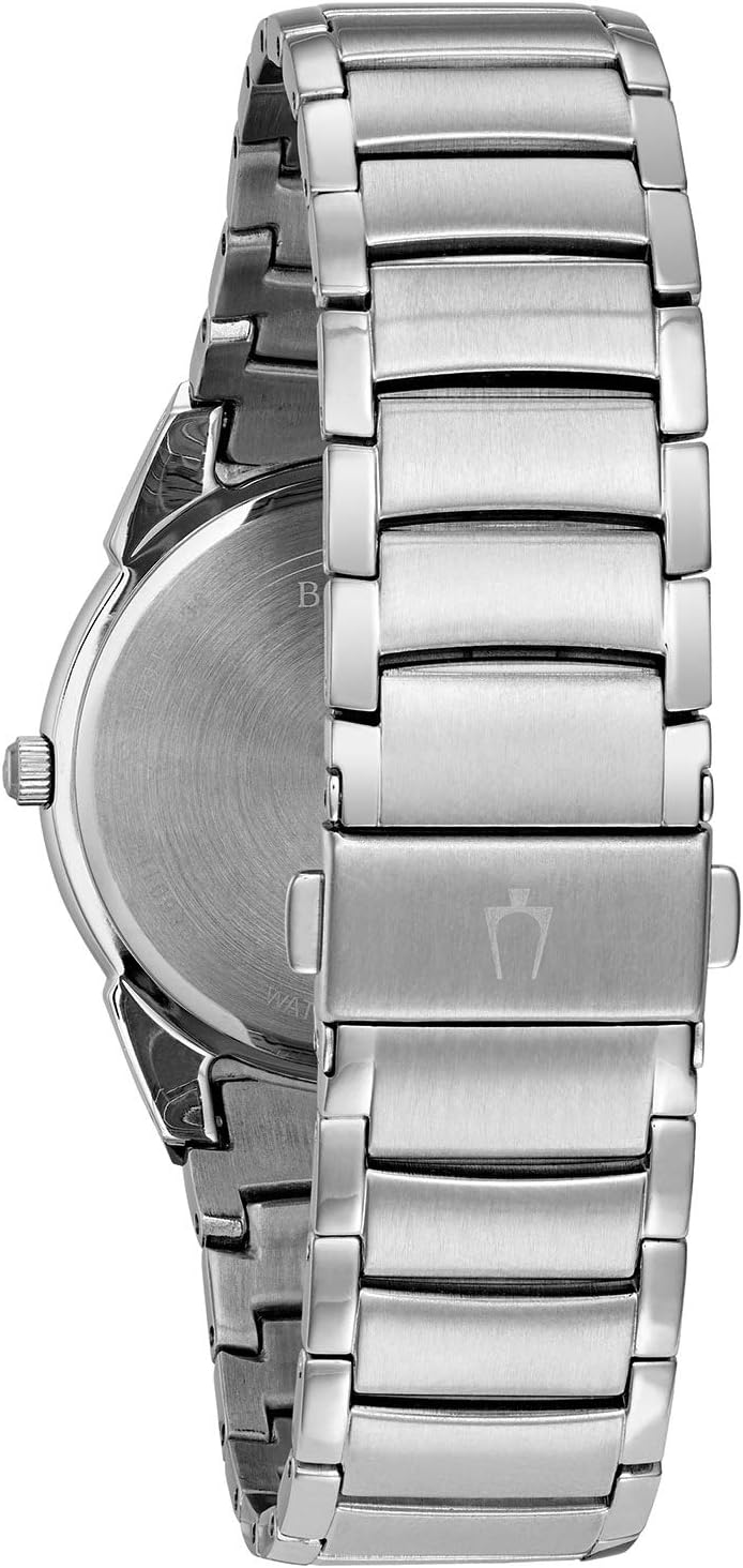 Bulova Men's 3-Hand Calendar Date Quartz Watch, Patterned Dial, 38mm, Style: 96B149