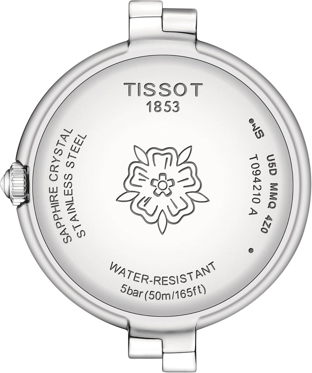 Tissot Womens Tissot Flamingo 316L Stainless Steel case Quartz Watches, Grey, Stainless Steel, 7 (T0942101111602)