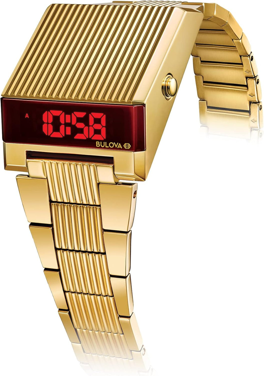 Bulova Mens Archive Series LED Computron Stainless Steel Watch