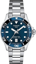 Tissot Unisex Tissot Seastar 1000 36mm 316L Stainless Steel case Quartz Watch, Grey, Stainless Steel, 18 (T1202101104100)