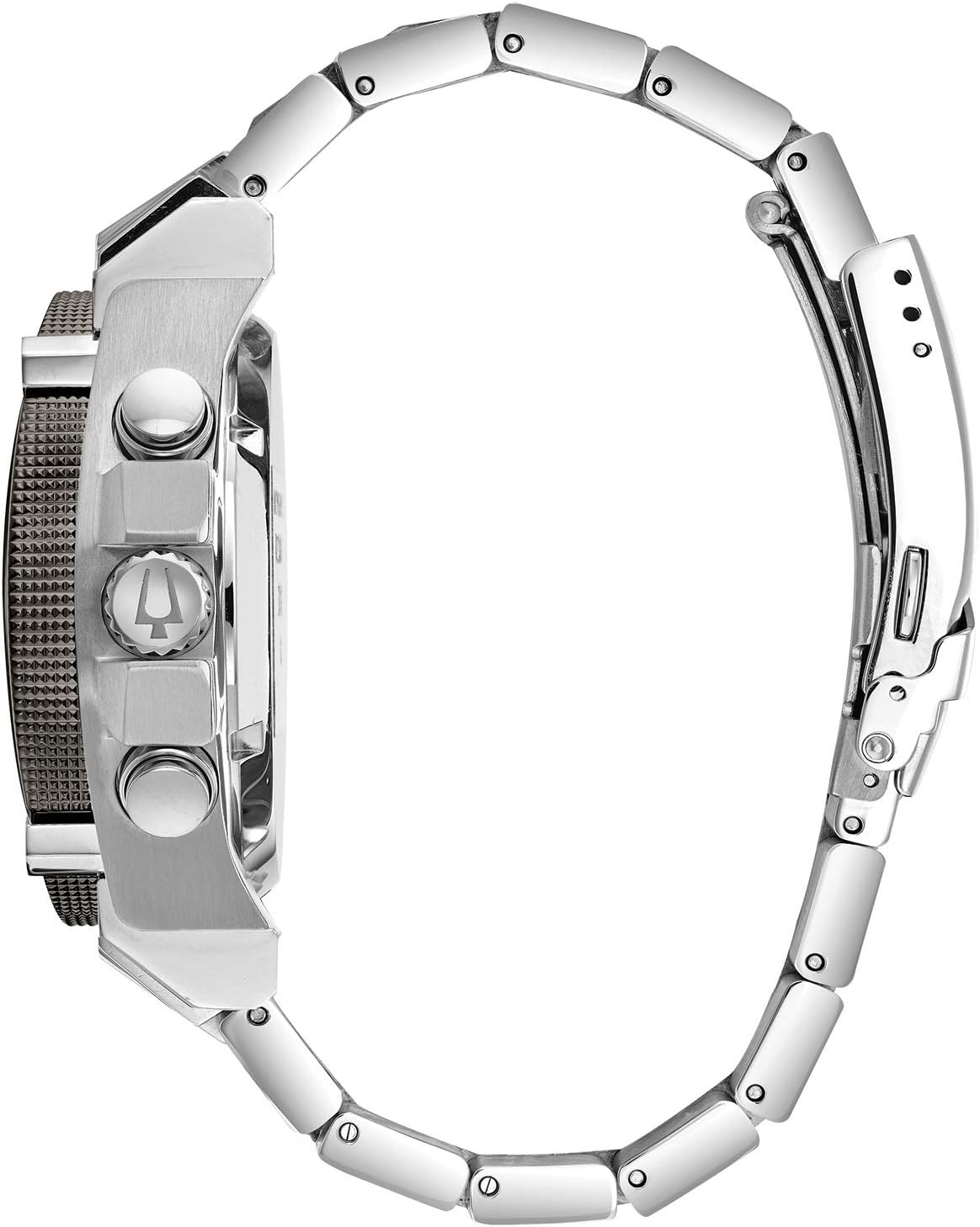Bulova Men's Icon High Precision Quartz Chronograph Watch, Curved Mineral Crystal