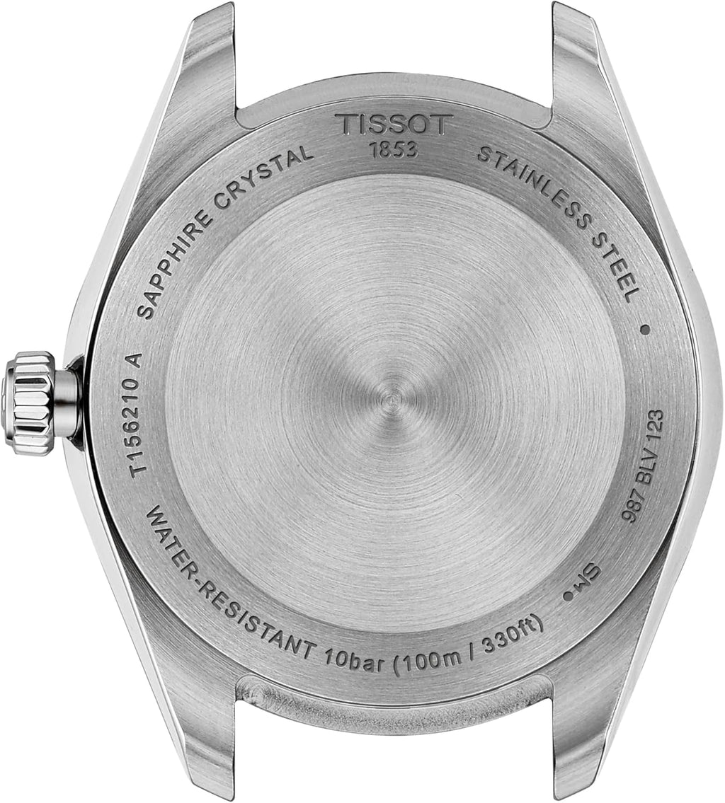 Tissot Ballade, Swiss Quartz Watch for Women, 34 mm, Stainless Steel Case and Bracelet, Mint Green Dial, T1562101109100
