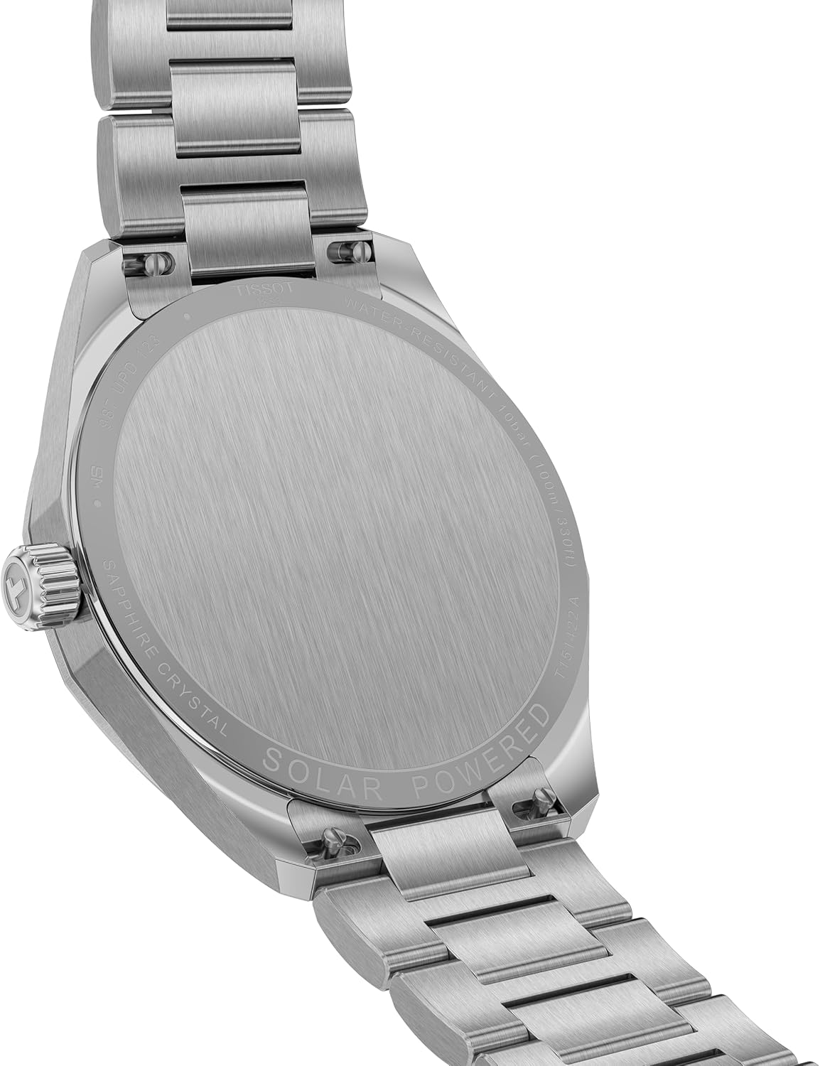 Tissot PRC 100 Solar, Blue Dial, 39mm Watch for Men, Silver Stainless Steel Bracelet, Solar Quartz Movement, T1514221104100