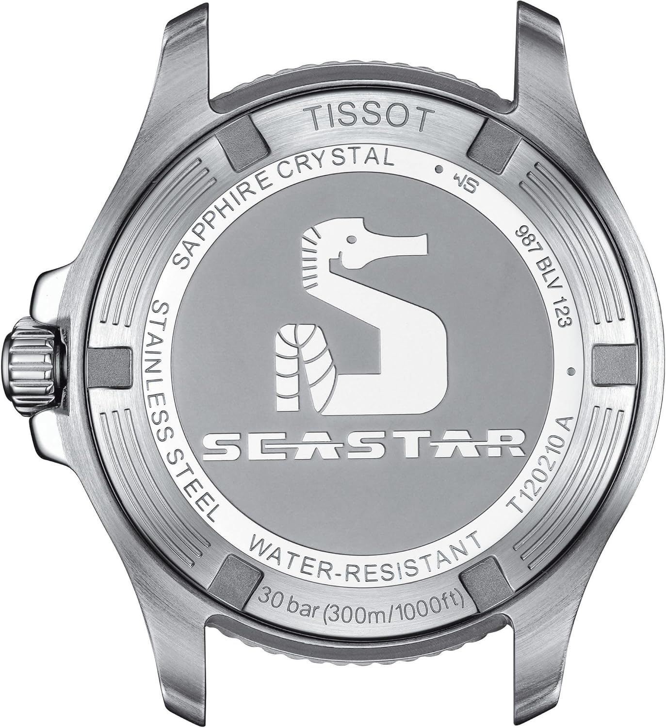 Tissot Unisex Tissot Seastar 1000 36mm 316L Stainless Steel case with Yellow Gold PVD Coating Quartz Watch, Grey, Stainless Steel, 18 (T1202102105100)