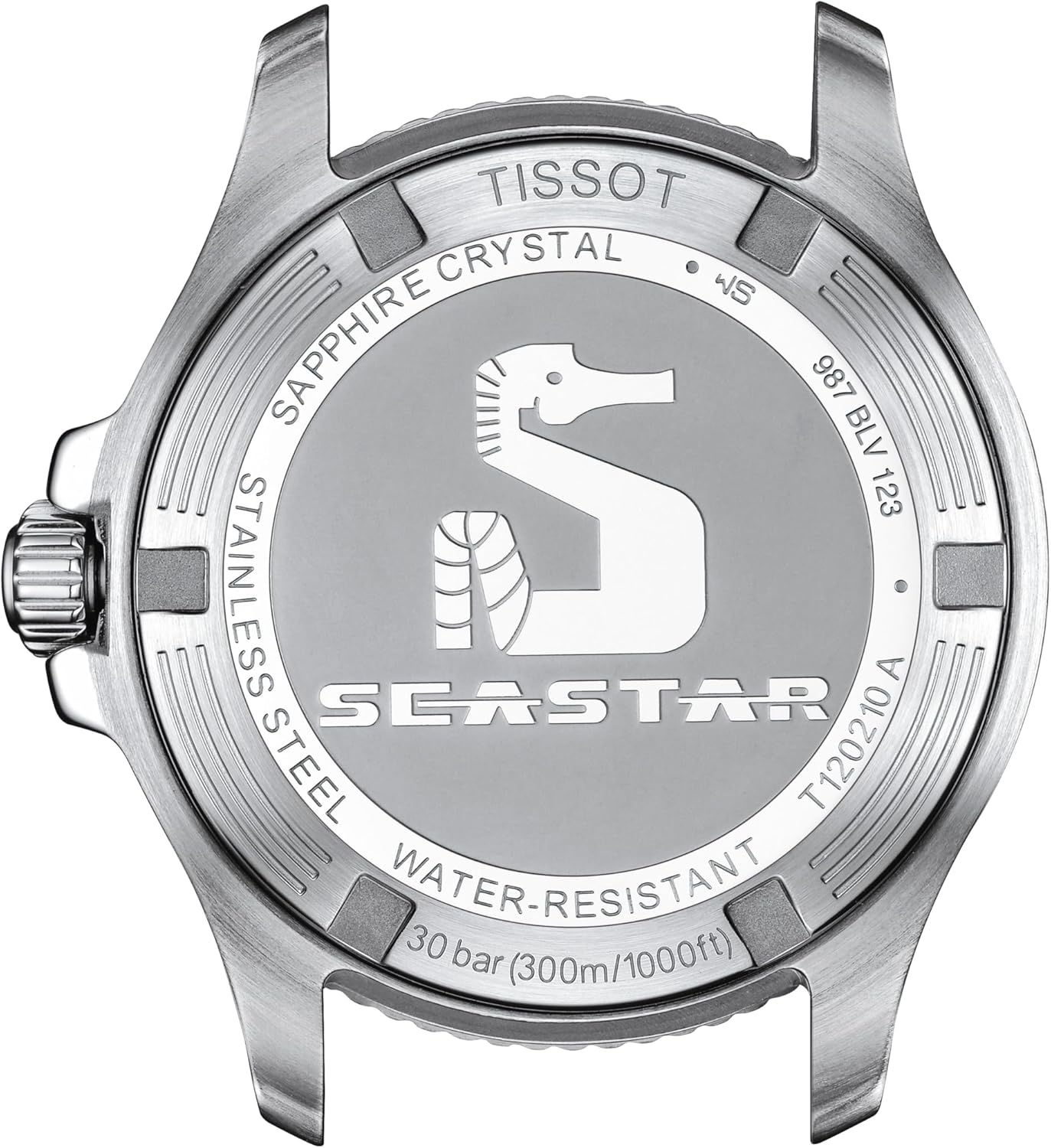 Tissot Seastar 1000, Swiss Quartz Watch for Women, White Mother of Pearl Dial and Silicone Strap, 36mm, T1202101711600