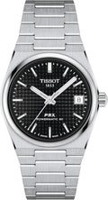 Tissot PRX Powermatic 80 35mm, Swiss Automatic Watch for Men & Women, Stainless Steel Case, Black Dial, T1372071105100