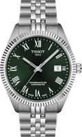 Tissot Ballade Powermatic 80 COSC 39mm, Swiss Automatic Watch for Men, Stainless Steel Case, Green Dial, T1564081109300