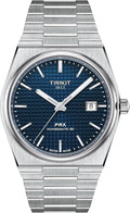 Tissot PRX Swiss Automatic Watch for Men, Blue Dial, Stainless Steel, 40 mm Case, T1374071104100
