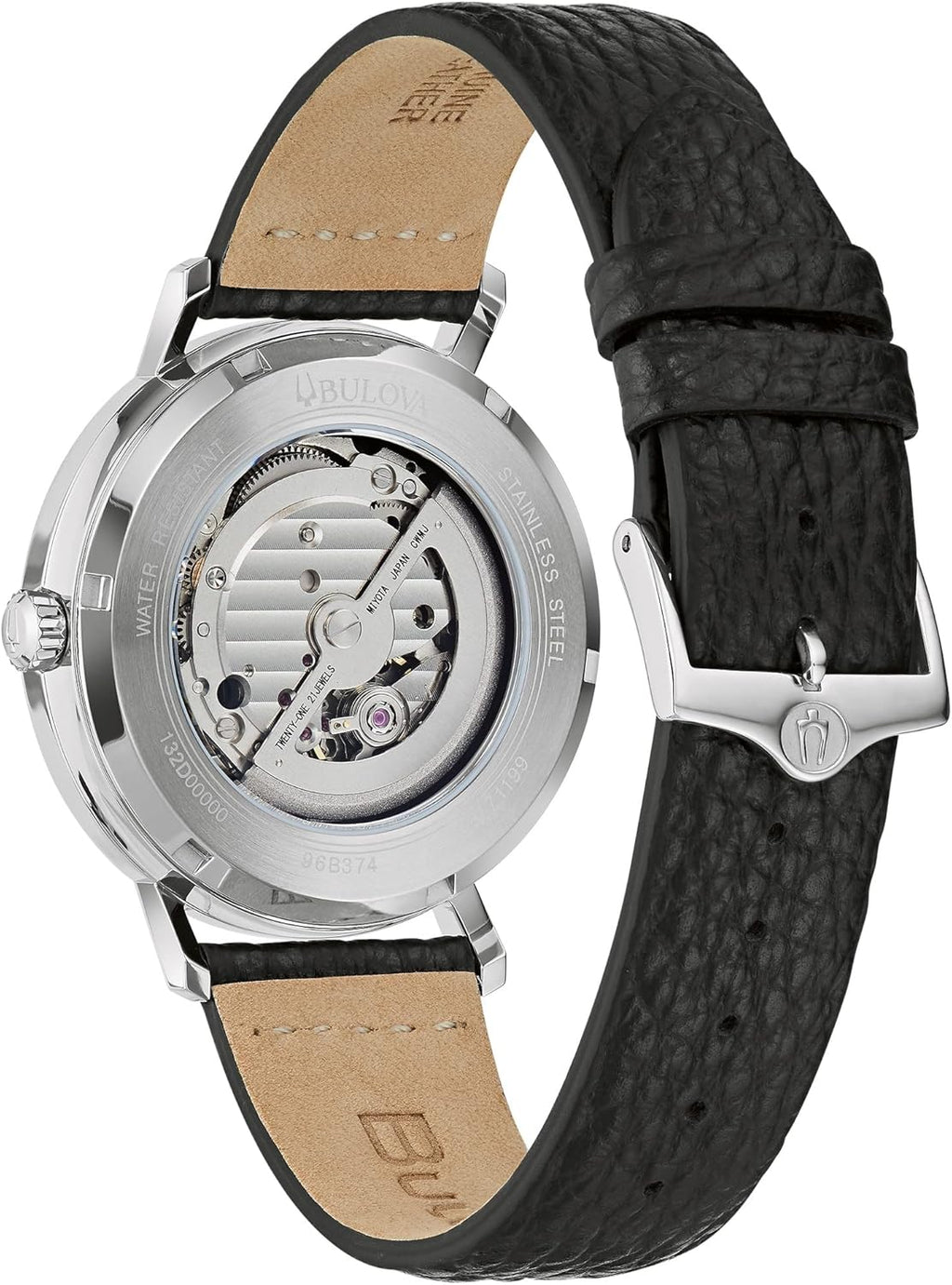 Bulova Men's Vintage Aerojet 4-Hand Automatic Watch, Open Aperture, Hack Feature, 24 Hour Time, Calendar Date, Double Curved Mineral Crystal, Luminous Hands, 41mm