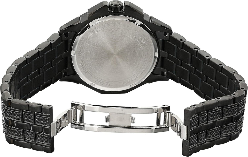 Bulova Men's Crystal Octava Chronograph Quartz Watch, Pave Crystal Dial