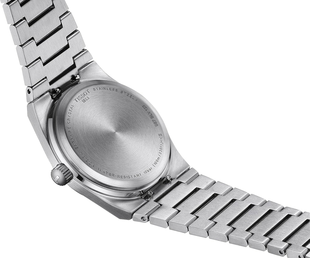 Tissot Unisex Tissot PRX 35mm 316L Stainless Steel case Quartz Watch, Grey, Stainless Steel, 11 (T1372101135100)