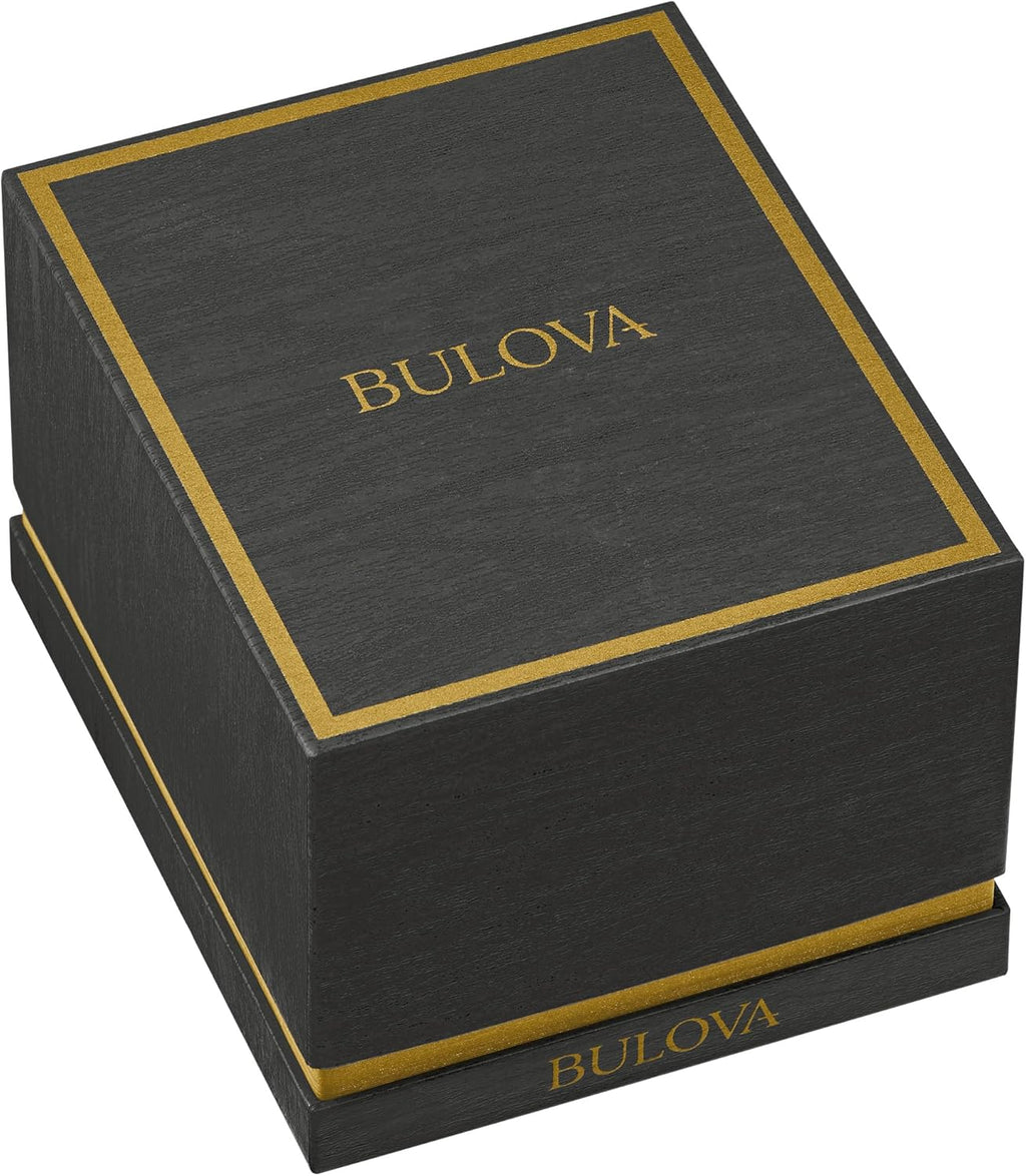 Bulova Men’s Automatic Marine Star Series A, Silver-Tone Stainless Steel Case with a 44mm Orange Heartbeat Dial (Style: 98A333)
