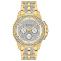 Bulova Men's Crystal Octava Chronograph Quartz Watch, Pave Crystal Dial