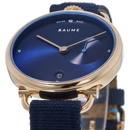 Baume & Mercier Baume Blue Dial Cotton Strap