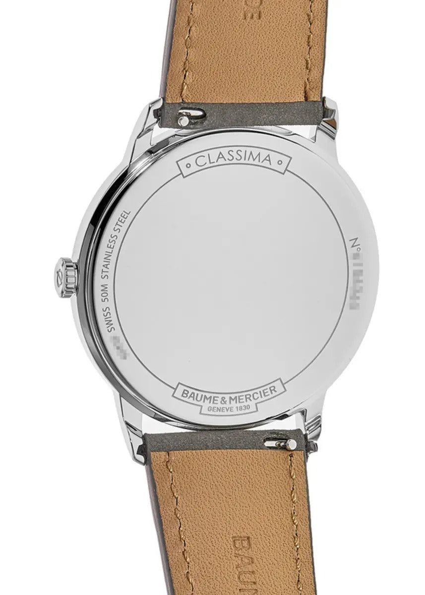 Baume & Mercier Classima Quartz Green Dial Leather Strap