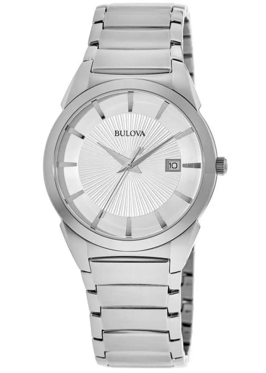 Bulova Classic Silver Dial Steel Reloj de hombre