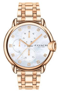 Coach Arden Mother of Pearl Dial Rose Gold Steel Reloj de mujer