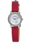 Coach Audrey Stainless Steel Red Strap Reloj de mujer