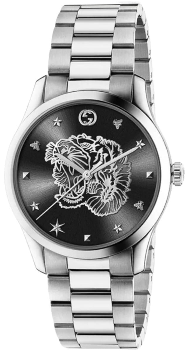 Gucci G-Timeless Black Dial Steel Unisex Watch