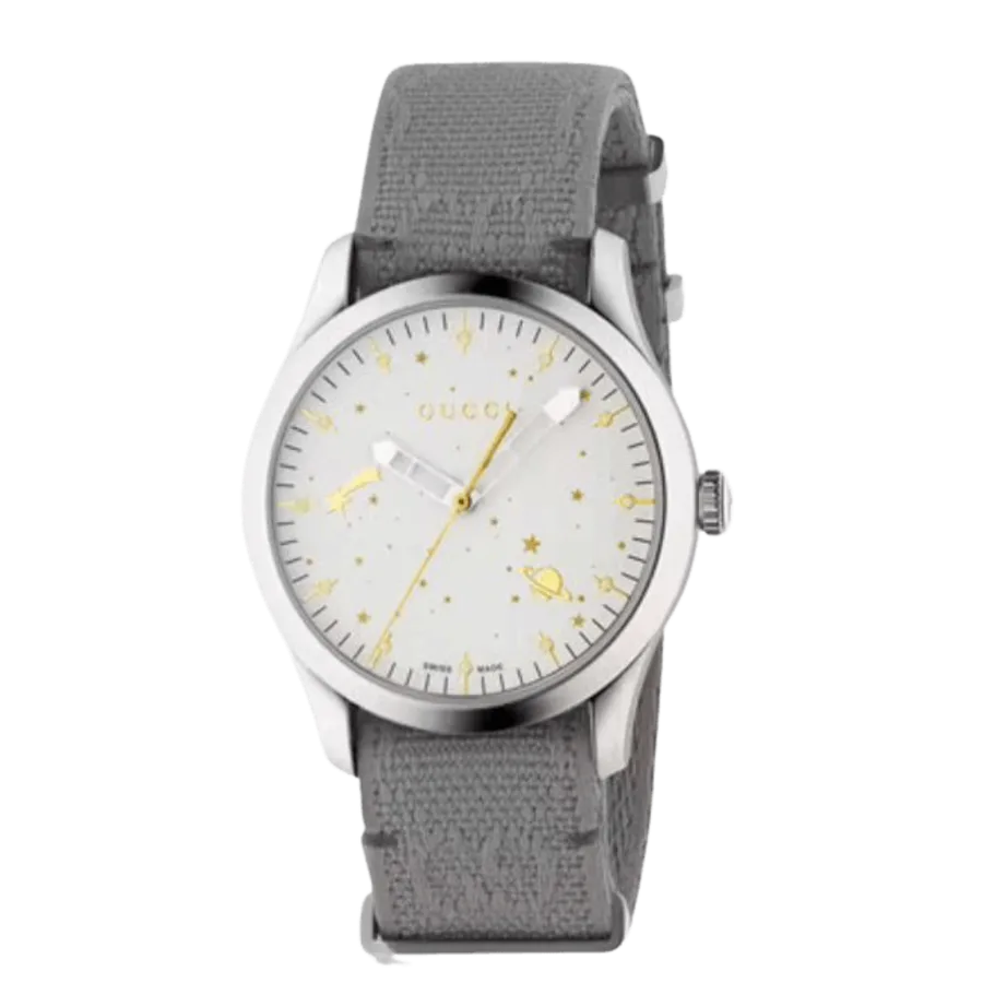 Gucci G-Timeless White Dial Nylon Strap Reloj de mujer
