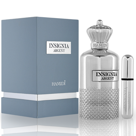 INSIGNIA ARGENT EDP Spray 105ML (3.5 OZ) By Hamidi | Illuminate Your Senses With This Exquisite Fragrance.