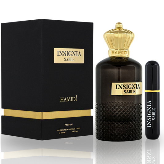 INSIGNIA SABLE EDP Spray 105ML (3.5 OZ) By Hamidi | A Luxurious & Captivating Unisex Fragrance.