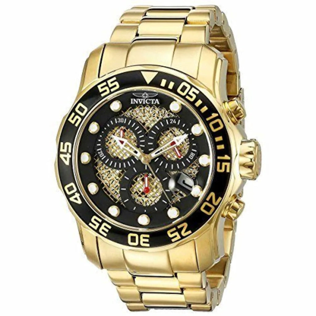 Invicta Pro Diver 18k Gold Ion-Plated Stainless Steel Reloj de hombre