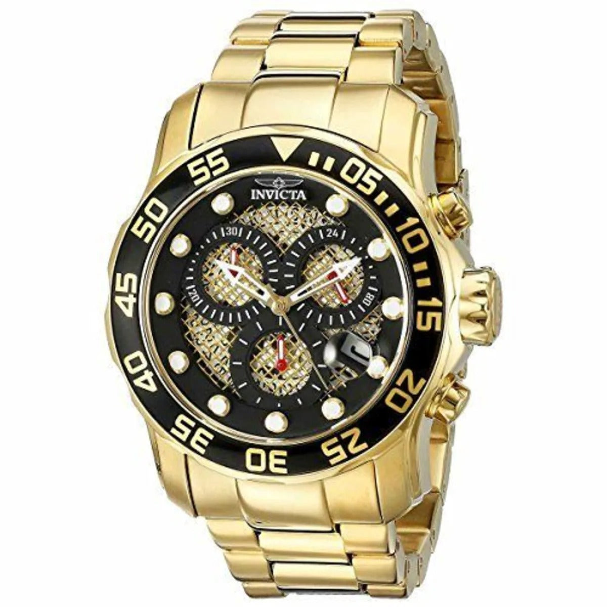 Invicta Pro Diver 18k Gold Ion-Plated Stainless Steel Reloj de hombre