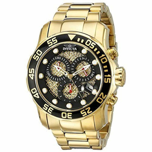 Invicta Pro Diver 18k Gold Ion-Plated Stainless Steel Reloj de hombre