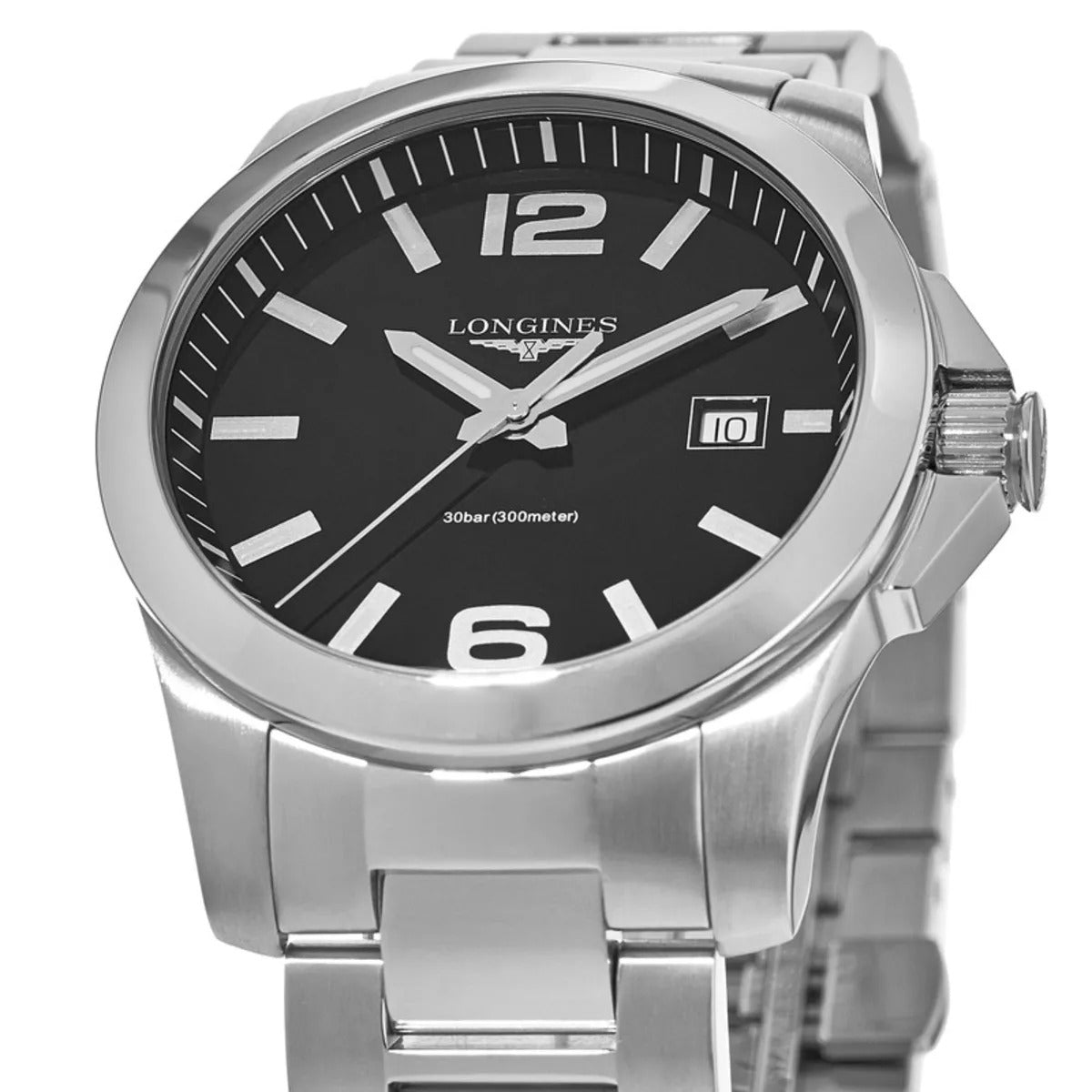 Longines Conquest Quartz Black Dial