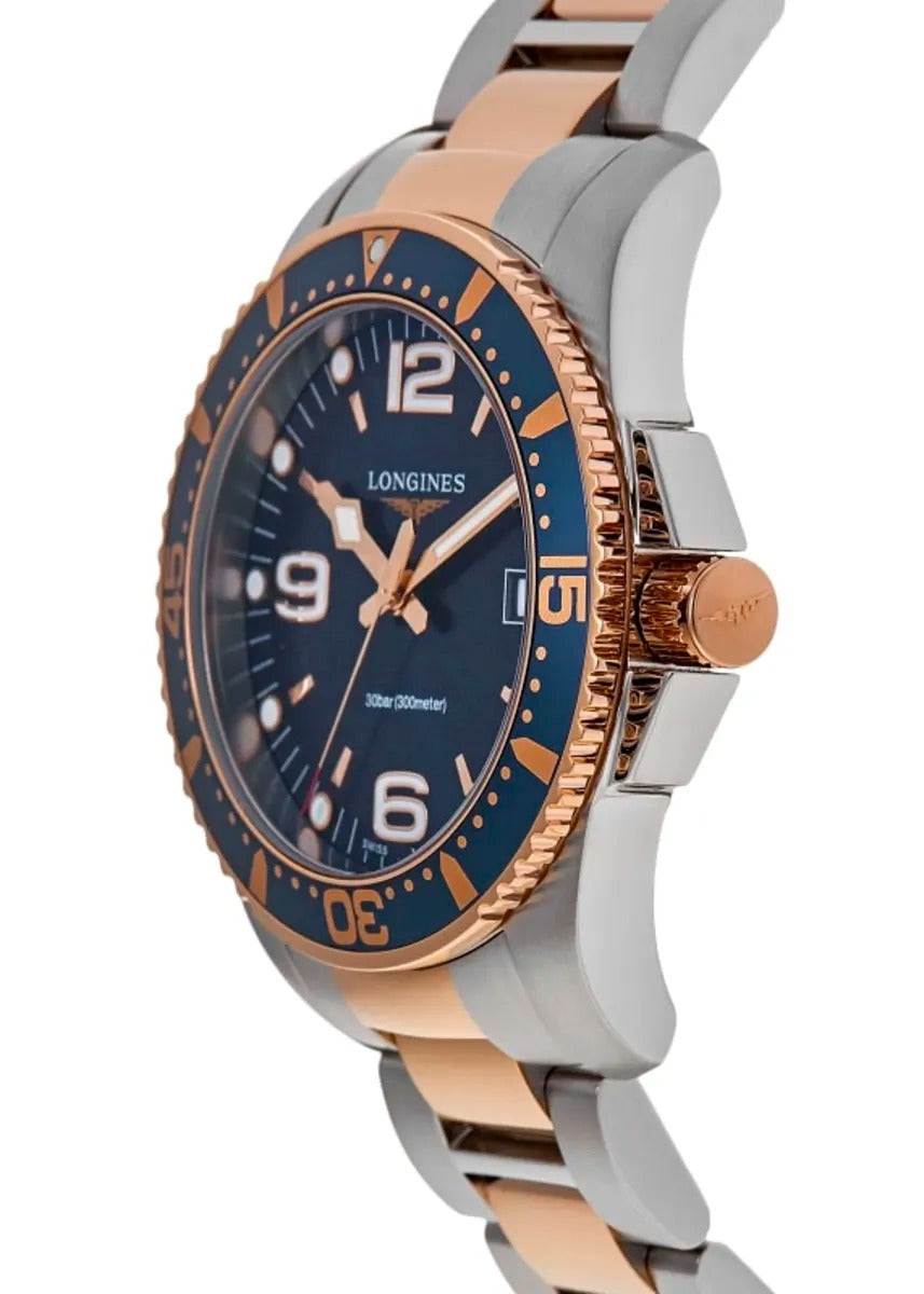 Longines HydroConquest Quartz 41mm Blue Dial Two Tone Steel