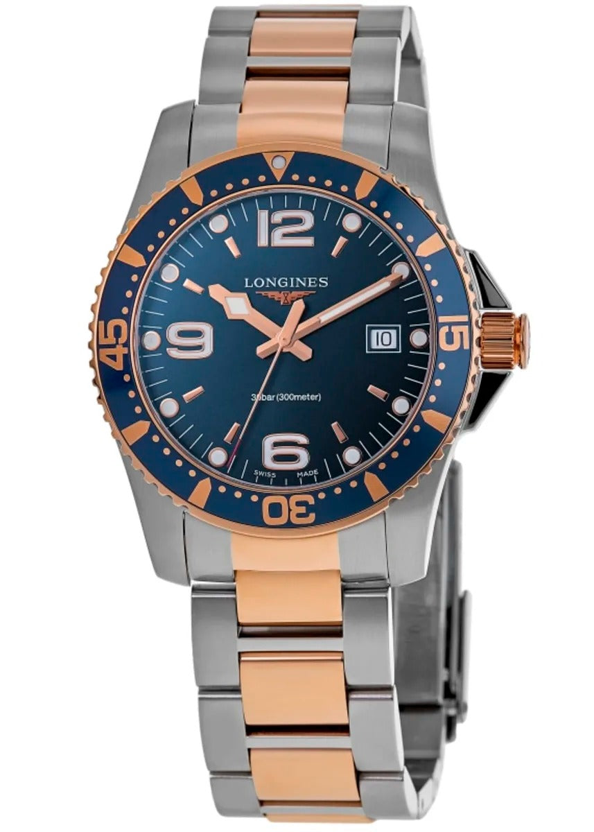 Longines HydroConquest Quartz 41mm Blue Dial Two Tone Steel Reloj de hombre
