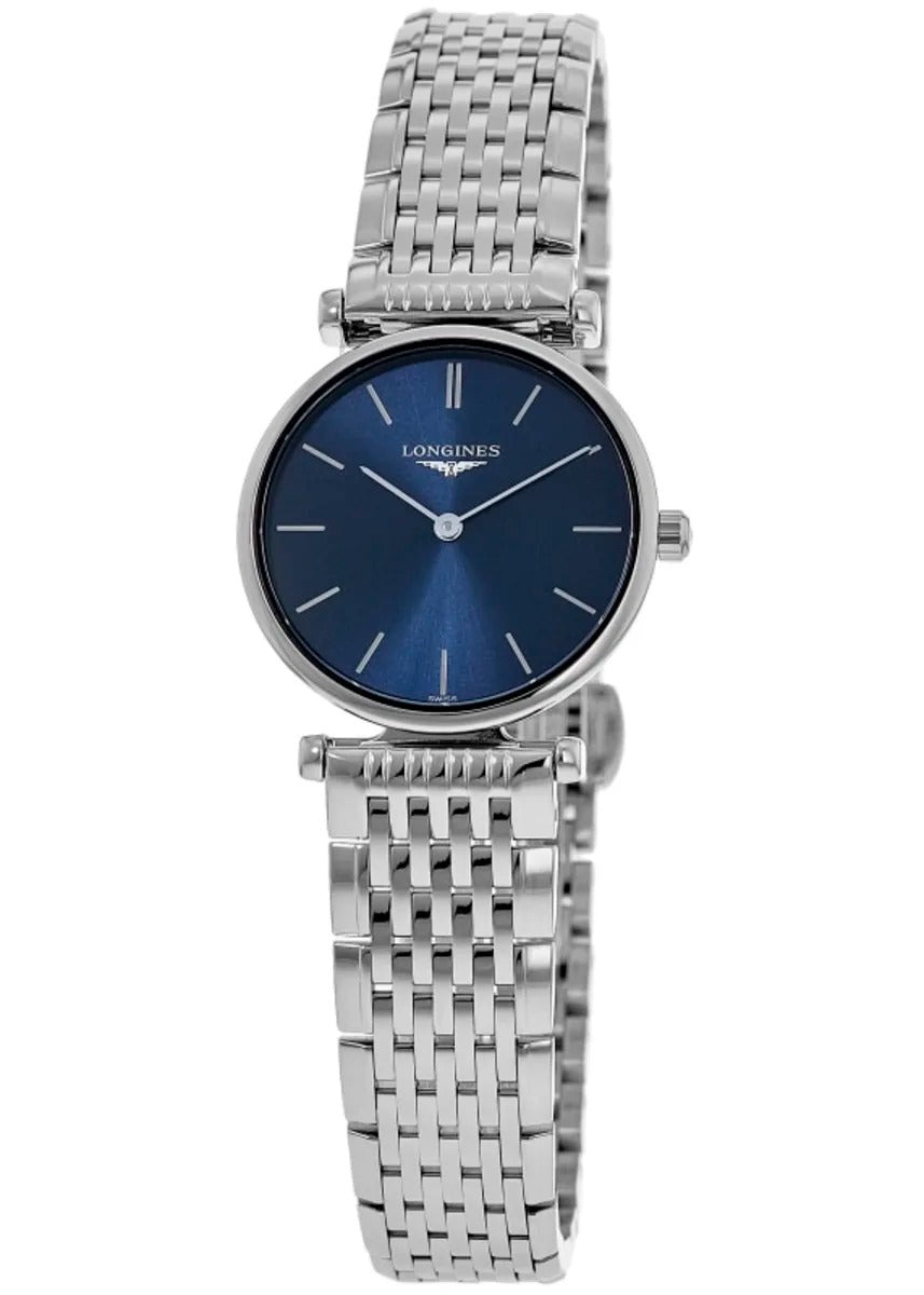 Longines La Grande Classique Quartz Blue Dial Steel Reloj de mujer
